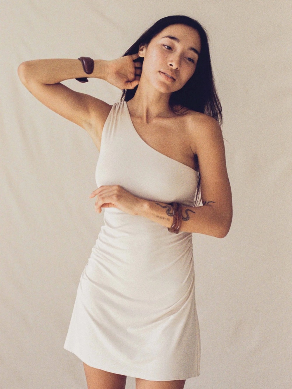 NWOT Indigo Luna x Hitomi dress in pearl, XS/S